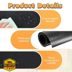 Xosjska Reptile Carpet Black 23.6×98.4in