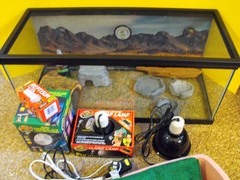 COMPLETE REPTILE TERRARIUM WITH SUPPLIES