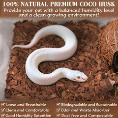 10LBS Coconut Husk Chip Substrate for Reptiles, 72QT Compressed Organic Coco …