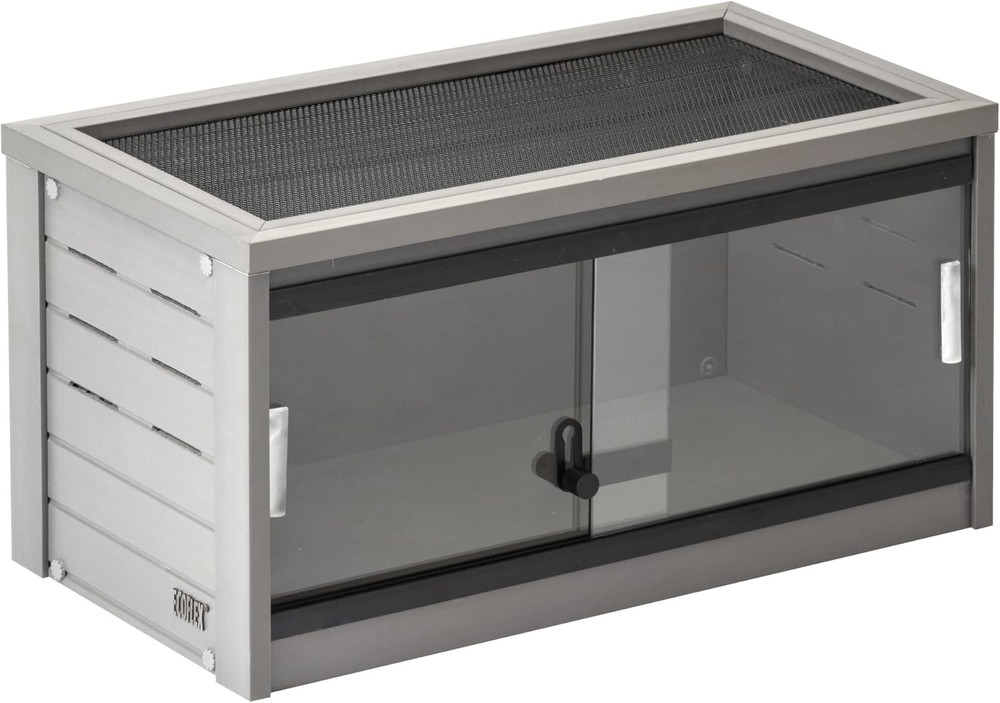New Age Pet ECOFLEX Small 24″ Reptile Habitat Enclosure, Glass Front Terrarium f