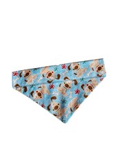 Christmas Dogs Over Collar Dog Bandana Slips Onto Existing Size XSmall