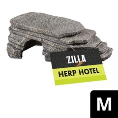 Zilla Herp Hotel, Naturalistic Hide and Basking-Platform for Leopard Geckos, …
