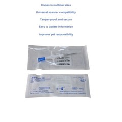 ISO Compliant 1.25*7mm Microchip Implant Kit with RFID Glass Injector x100