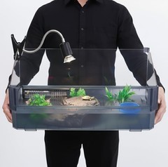 Large Turtle Tank Kit for Aquatic Turtles – Complete Starter Habitat with Fil…
