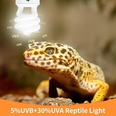 UVA UVB Reptile Light 23W 10.0,Desert Terrarium Compact Fluorescent Lamp,UVB …