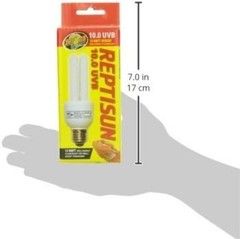 13 Watt ReptiSun 10.0 Mini Compact Fluorescent Lamp – Ideal for Basking Reptiles