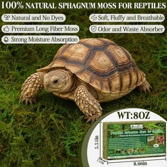 8 Oz Sphagnum Moss for Reptiles,12 Qt Natural Hermit Crabs Moss Reptile BeddingV
