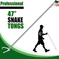 Foldable Snake Tongs & Retractable Hook Reptile Grabber Bag & Gloves & Gaiters