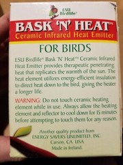 Bask ‘N” Heat 60 Watt Ceramic Heat Lamp Bulb Fixture Reptile Bird Turtle