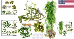 Versatile Artificial Ivy Vines for Reptile Tanks – Secure & Attractive Greenery