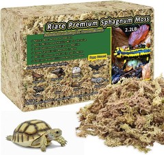 Riare 2.2LB Natural Sphagnum Moss for Reptiles- 50QT Reptile Substrate Moss f…