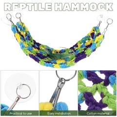 Reptile Hammock Large Lizard Resting Grass Bed Bearded Dragon Beds