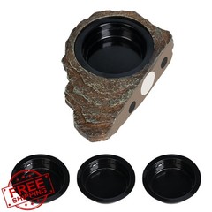 OIIBO Magnetic Gecko Feeding Ledge, Reptile Food Dish