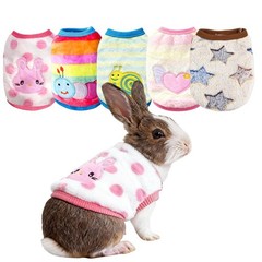 Ultra-Small Pet Winter Clothes, 5-Piece Luxuriously Soft Coral Fleece Set, XS…