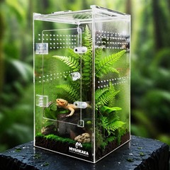 Spider & Insect Enclosure – 6x6x12″ Terrarium for Tarantulas, Mantis, Snails, Ca