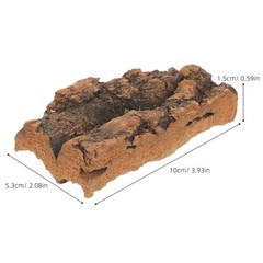 10Pcs Reusable Cork Bark Flats for Reptile Tank Natural Climbing Wall Decor