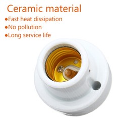 Reptile Lamp Fixture Clamp E27 Ceramic Light Bulb Holder Switch For Pet Habitat