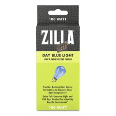 Zilla 100 Watts Blue Incandescent Bulb for Reptile Terrariums Heat and Light
