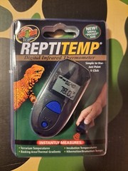 Zoo Med Labs ReptiTemp Digital Infrared Terrarium Reptile Thermometer SEALED NEW