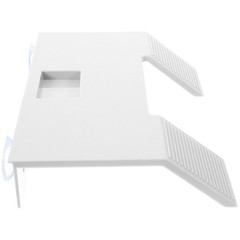 White Floating Turtle Terrace Ramp for Turtle Tank Climbing and Basking Use