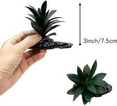 Reptile Artificial Plants Succulent Terrarium Decor Desert Rainforest Plant