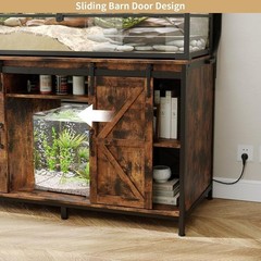Reptile Tank Stand 40 to 120 Gallon Terrarium W/ Storage Power Outlets New