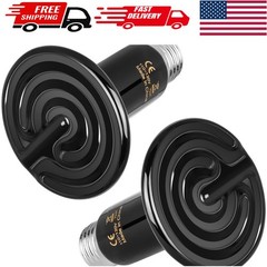 High Efficiency 75W Ceramic Heat Bulbs for Snakes and Plant Growth – 2 Pack