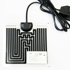 5W Reptile Heating Mat 5.9 Inch *5.5 Inch 110v — Reptile Heat Pad with Tempe…