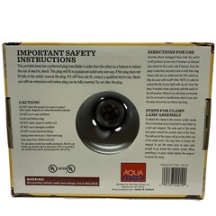 Aqua Culture Repta-clamp Lamp 75 Watt 5.5 Inch Ceramic With Switch 60 Watt Bulb