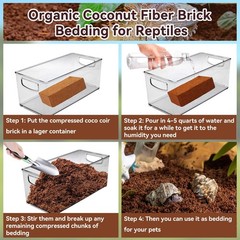 Legigo 2 Pack Coconut Fiber Substrate, Natural Coco Coir Bedding for 2