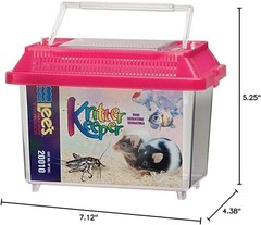 Lee’s Rectangular Kritter Keeper Mini with Vented Lid Comes in Assorted Colors