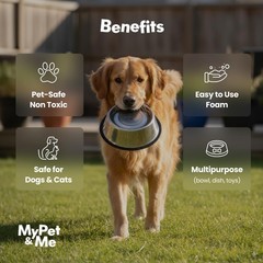 Pet Bowl Cleaning Mousse | 4.05 oz | Dog Bowl Cleaner & Pet Safe Cleaner | Fo…
