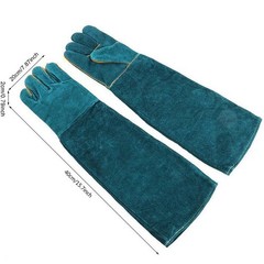 Animal Handling Anti-Bite Gloves, Reinforced Leather Welding Gloves for Garde…