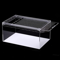 NANEEZOO Magnetic Large Enclosure 2.5 Gallon 12 x 8 x 6 Inch One size, Clear