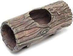 Magnetic Reptile Hide Cave,Resin Hollow Tree Trunk Hideout Crested Gecko Lizard
