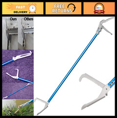 60″ Aluminum Snake Tong Reptile Grabber Tool – Wide Jaw Rattlesnake Catcher, Loc