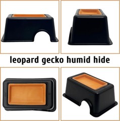 4 Pcs Humid Hide Leopard Gecko Moist Reptile Hide Box Small Snake Humidity Hut
