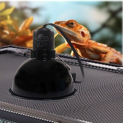 Reptile Light Fixture, 5.5 Inch Max 200W Deep Dome Heat Lamp with Optical Ref…