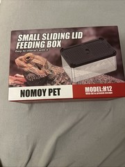 NOMOY PET Small Sliding Lid Feeding Box Reptile Terrarium New Model :H12