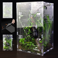 Acrylic Jumping Spider Enclosure – Insect Terrarium for Spiders, Mantises, Taran