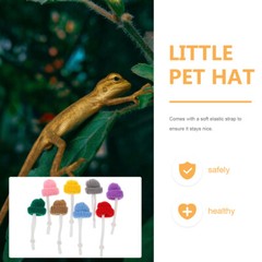 8PCS Mini Reptile Hats Hamster Hat Pet Costume Accessories Christmas Snake Hat