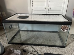 Reptile Tank, Heating Pad, Water Dish, Humidifier/fogger, Humidistat, And More