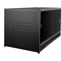 PVC Reptile Enclosure 44x20x20 inch Bearded Dragon Black Habitat 76 Gallon-2pack