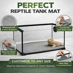 Mechpia 47″ x 24″ Large Reptile Carpet Terrarium Liner Bedding Reptile Substr…