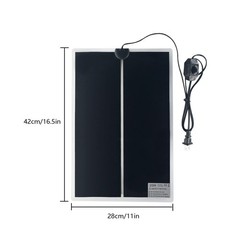 2PCS 20W Reptile Heating Mat, 11×16.5 in, Temperature Adjustment, Removable