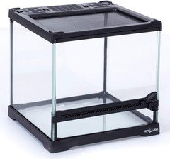 Mini All-Glass Reptile Terrarium 8x8x8 – Perfect for Frogs, Snakes & Lizards
