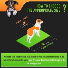 Hompet Dog Grass Pad with Tray Large, 41″x27″, 2 Reusable Artificial Turf for…