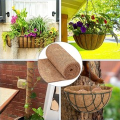 Coco Liner Roll, 16 x 120 inch Natural Coconut Liners for Planters, Coco Coir…