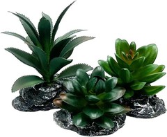 Reptile Artificial Plants Succulent Terrarium Decor Desert Rainforest Plant