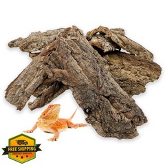 BNOSDM Reptile Cork Bark Terrarium Substrate Bedding 0.7 LB